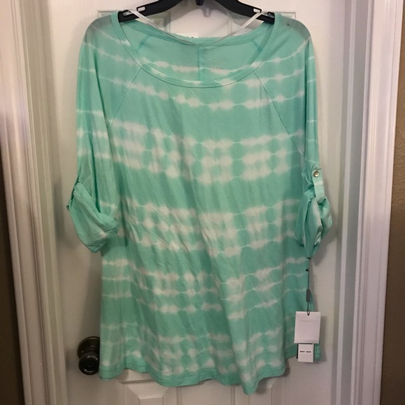 Calvin Klein Performance tie-dyed Top Sz Large NWT - Picture 1 of 5